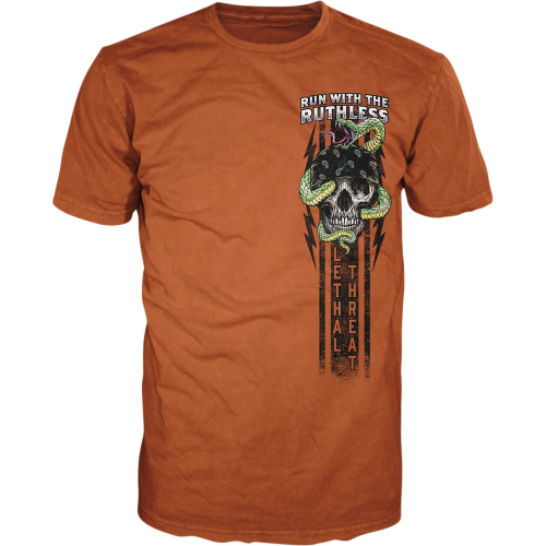 Lethal Threat - Lethal Threat Run with The Ruthless T-Shirt - LT20897-4XL - Orange - 4XL