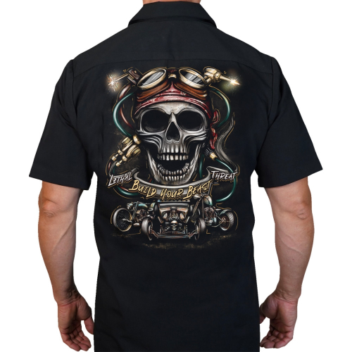 Lethal Threat - Lethal Threat Build Your Beast Shop Shirt - DG60178-4XL - Black/Red/Gray - 4XL