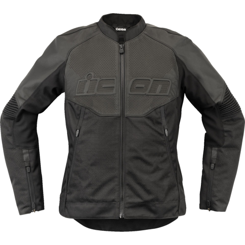 Icon - Icon Overlord3 Leather Womens Jacket - 2813-1087 - Black - 2XL