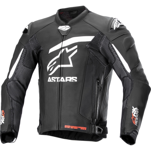 Alpinestars - Alpinestars GP Plus R V4 Rideknit Leather Jacket - 3100324-12-48 - Black/White - 48