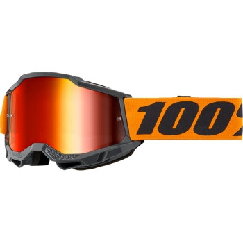 100% - 100% Accuri 2 Goggles - 50014-00041 - Orange/Mirror Red Lens - OSFM