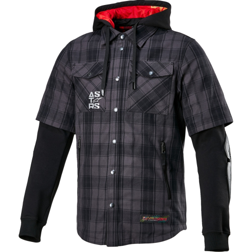Alpinestars - Alpinestars MO.ST.EQ Tartan Long Sleeve Shirts - 4300424-9610-2X - Tar Gray/Black - 2XL