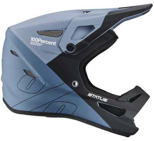 100% - 100% Status Youth Bicycle Helmet - 80011-00008 - Drop Steel Blue - Medium