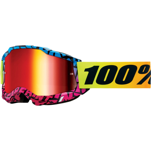 100% - 100% Accuri 2 KB43 Special  SE UTV Goggles - KB-50019-00002 - Yellow/Orange/Black/Mirror Red Lens - OSFM