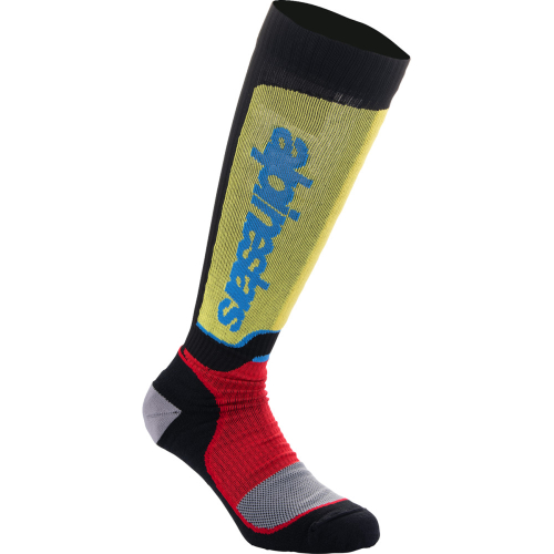 Alpinestars - Alpinestars MX Plus Socks - 4702324-1212-L - Black/Red/Blue - Large