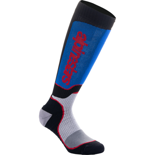 Alpinestars - Alpinestars MX Plus Socks - 4702324-1226-L - Black/White/Blue - Large