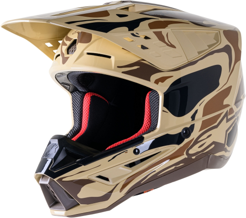 Alpinestars - Alpinestars S-M5 Mineral Helmet - 8306623-838-S - Dark Brown/Kangaroo Matte - Small