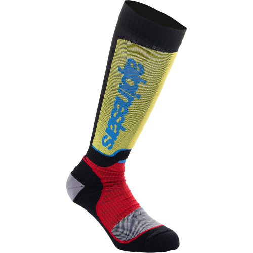 Alpinestars - Alpinestars MX Plus Youth Socks - 4742324-1212-ML - Black/Red/Blue - Md-Lg