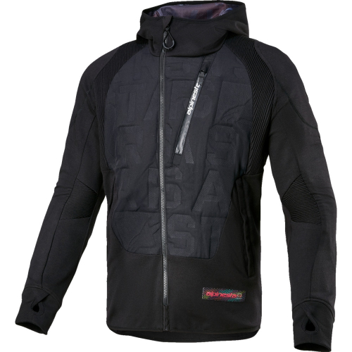 Alpinestars - Alpinestars MO.ST.EQ Hybrid Hooded Jacket - 4201824-10-2X - Black - 2XL