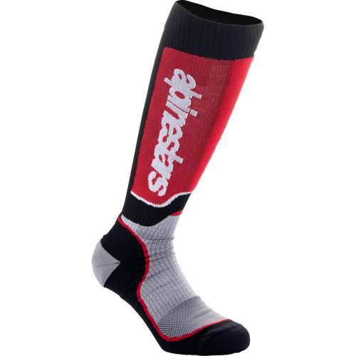 Alpinestars - Alpinestars MX Plus Youth Socks - 4742324-1215-ML - Black/Gray/Red - Md-Lg