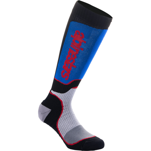 Alpinestars - Alpinestars MX Plus Youth Socks - 4742324-1226-ML - Black/White/Blue - Md-Lg