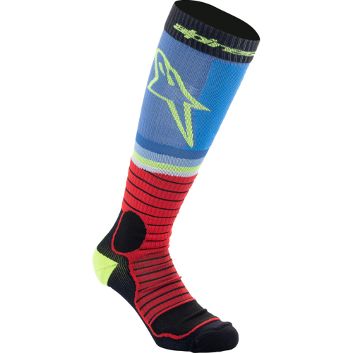 Alpinestars - Alpinestars MX Pro Socks - 4701524-1212-L - Black/Red/Blue - Large
