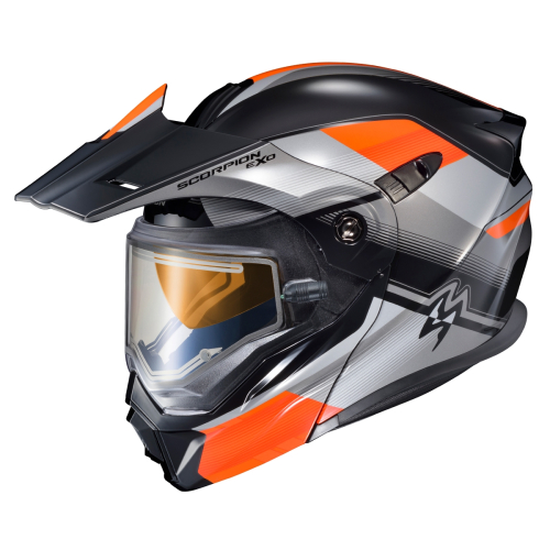 Scorpion - Scorpion EXO-AT950 ZEC Snow Helmet with Electric Shield - 95-1818-EC - Orange - 3XL