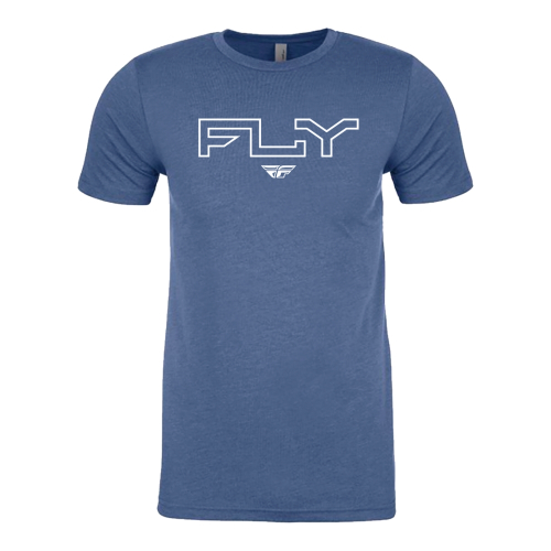 Fly Racing - Fly Racing Fly Edge T-Shirt - 354-03102X - Cool Blue Heather - 2XL