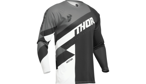 Thor - Thor Sector Checker Jersey - 2910-7586 - Black/Gray - 4XL
