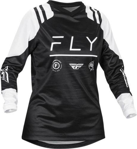 Fly Racing - Fly Racing F-16 Womens Jersey - 377-8222X - Black/White - 2XL