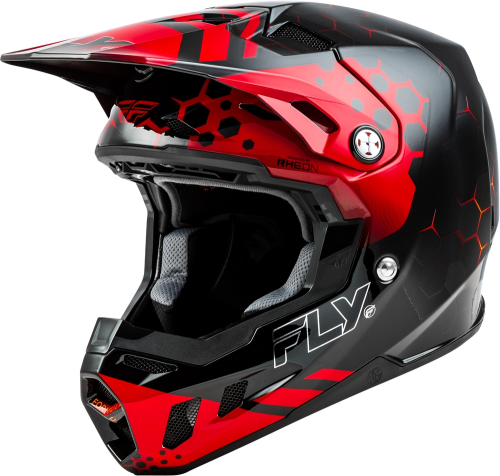 Fly Racing - Fly Racing Formula CC Tektonic Helmet - 73-4331L - Black/Red/Orange - Large