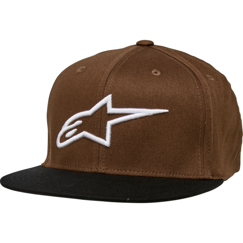 Alpinestars - Alpinestars Ageless Flatbill Hat - 1035810158010LX - Brown/Black - Lg-XL