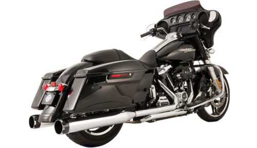 S&S Cycle - S&S Cycle El Dorado Dual Exhaust System - Chrome with Tracer End Caps - 550-0699C