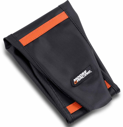 Moose Racing - Moose Racing Ribbed Seat Cover - Black/Orange Ribbed - KTM45019-336