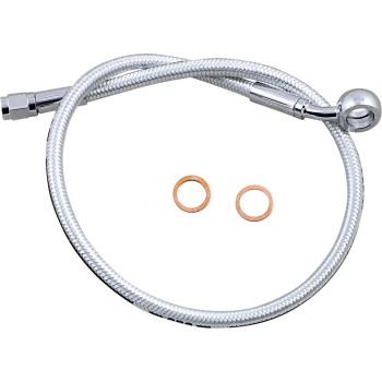 Magnum - Magnum Sterling Chromite II Designer Series ABS Front Upper Brake Line - 12mm.35deg. Banjo - 22in. - AS378122
