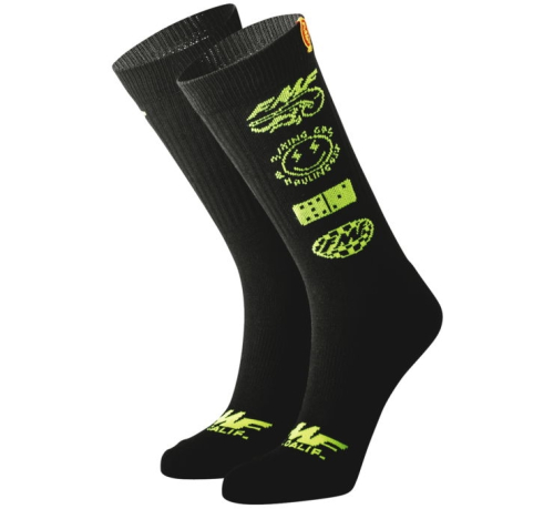 FMF Racing - FMF Racing Stacked Socks - SP22194904 - Black - OSFM
