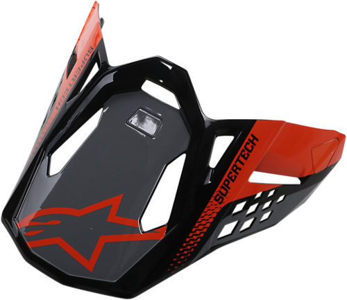 Alpinestars - Alpinestars Visor for S-M8 Supertech Helmets - Triple/Gloss Gray - 8981419-9180