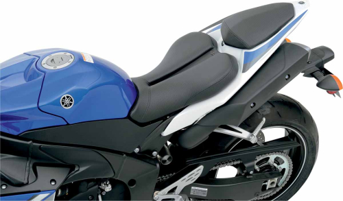 Saddlemen - Saddlemen Gel-Channel Track - CF One-Piece Solo Seat with Rear Cover - 0810-Y015