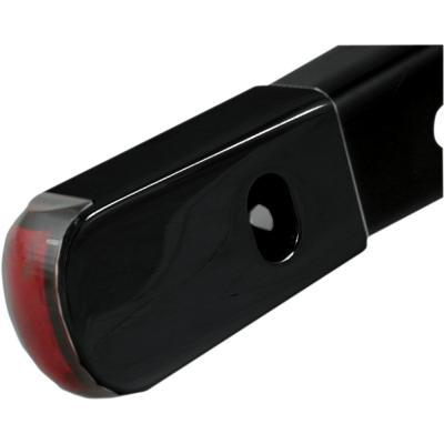Alloy Art - Alloy Art Fender Strut LED Marker Lights - Black Anodized with Amber LED - Smoke Lens - SPSL-1B