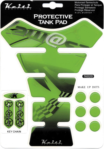 Keiti - Keiti Tank Protector - Green and Black - Kawasaki - TK020