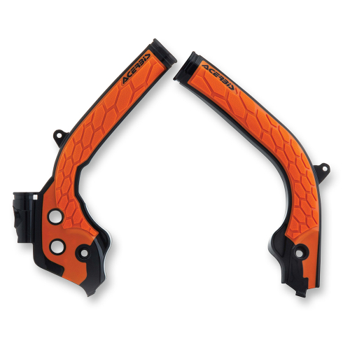 Acerbis - Acerbis X-Grip Frame Guard - Black/Orange - 2449535229