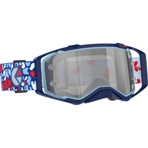 Scott USA - Scott USA Prospect Ethika Goggles - 422080-1105269 - Ironclad/Blue/Red/Silver Lens - OSFM