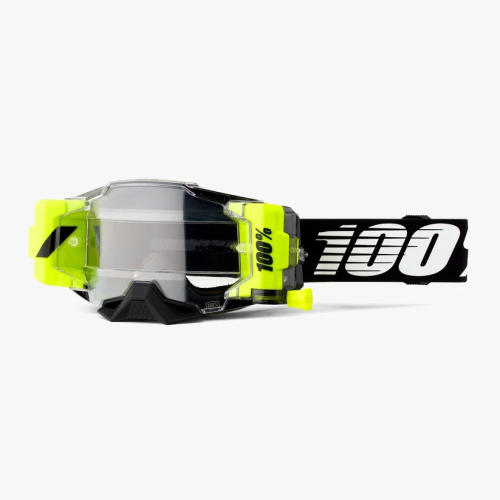 100% - 100% Armega Forecast Goggles - 50006-00005 - Black/Yellow/Clear Lens - OSFM
