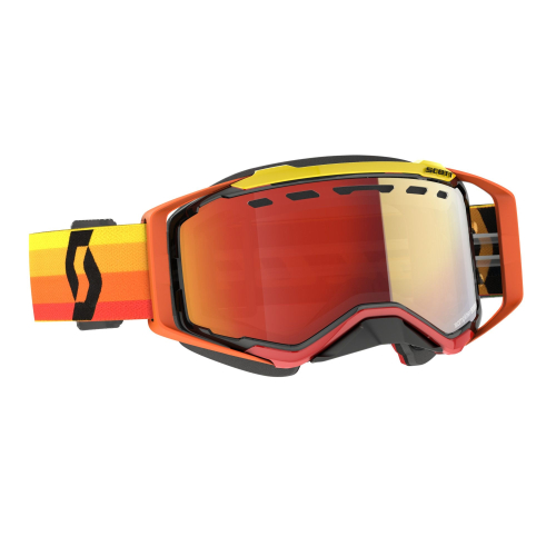Scott USA - Scott USA Prospect Snowcross Goggles - 272846-1649312 - Orange/Red Mirror Lens - OSFM