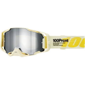 100% - 100% Armega Barely Goggles - 50005-00026 - Barely/Silver Mirror Lens - OSFM