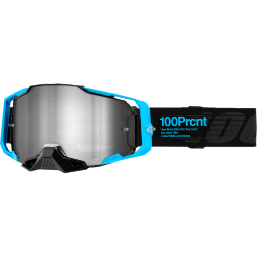 100% - 100% Armega Barely 2 Goggles - 50005-00027 - Barely 2/Silver Mirror Lens - OSFM