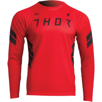 Thor - Thor Assist Sting Long Sleeve Jersey - 5020-0032 - Red/Black - Small