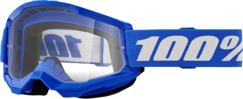 100% - 100% Strata 2 Goggles - 50027-00014 - Blue/Clear Lens - OSFM