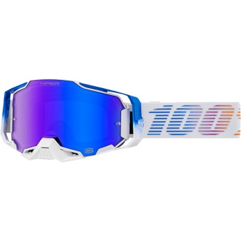 100% - 100% Armega Neo Goggles - 50003-00011 - Neo/Hiper Mirror Blue Lens - OSFM