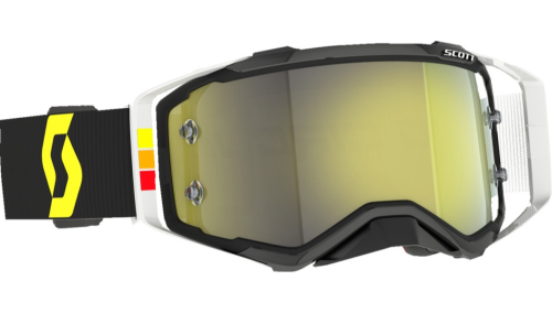 Scott USA - Scott USA Prospect Goggles - 285540-1007289 - Black/White/Yellow Chrome Lens - OSFM