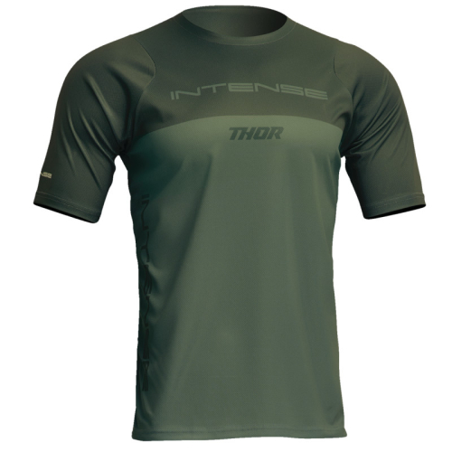 Thor - Thor Intense Censis Short Sleeve Jersey - 5020-0213 - Forest Green - Large