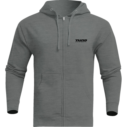 Thor - Thor Formula Zip-Up Fleece Sweatshirt - 3050-6668 - Gunmetal Heather - Small