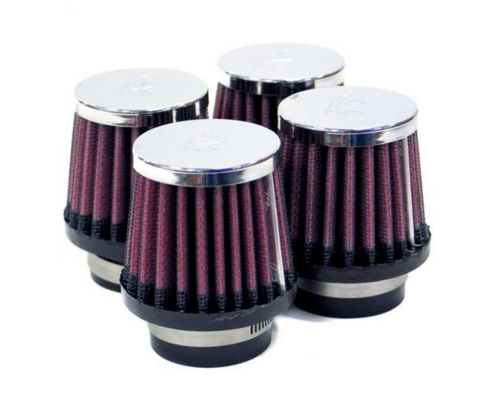 K&N Engineering - K&N Engineering Clamp-On Custom Round Tapered Air Filter - Chrome End Cap - RC-0794