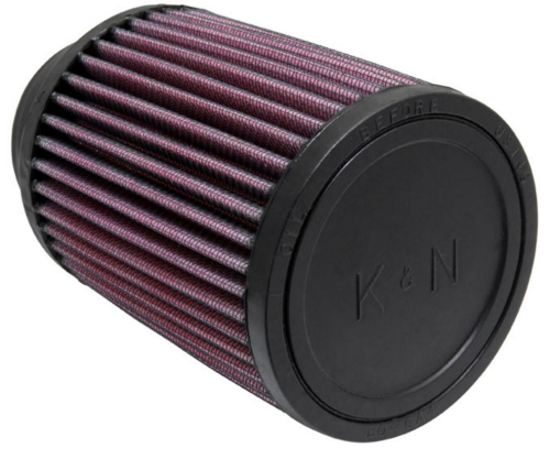 K&N Engineering - K&N Engineering Universal Round Straight Air Filter - Rubber End Cap - RU-1460