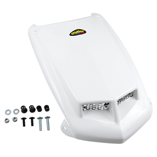 Maier Mfg - Maier Mfg Dominator Scooped Hood - White - 509751