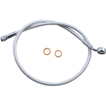 Magnum - Magnum Sterling Chromite II Designer Series ABS Front Upper Brake Line - 12mm.35deg. Banjo - 30in. - AS378130