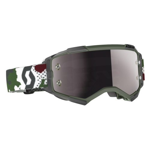 Scott USA - Scott USA Fury Military Camo Edition - 2728287081269 - Fury Camo Green/White / Silver Chrome Works Lens - OSFA