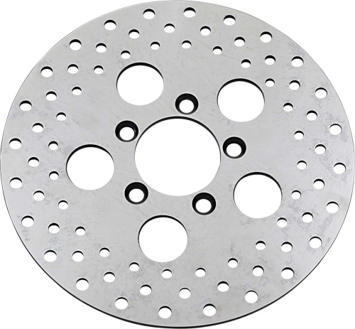 Drag Specialties - Drag Specialties Polished Stainless Steel Drilled Brake Rotor - 060175ASP-BC647