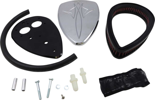 Baron Custom Accessories - Baron Custom Accessories Big Air Kit - Pinstripe Chrome - BA-2074-13