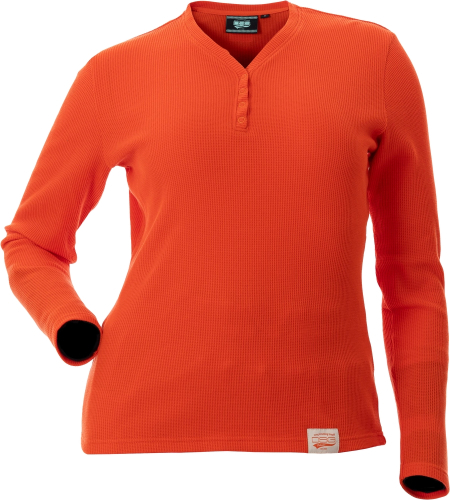 DSG - DSG Cozy Waffle Poppy Shirt - 52831 - Orange - X-Small
